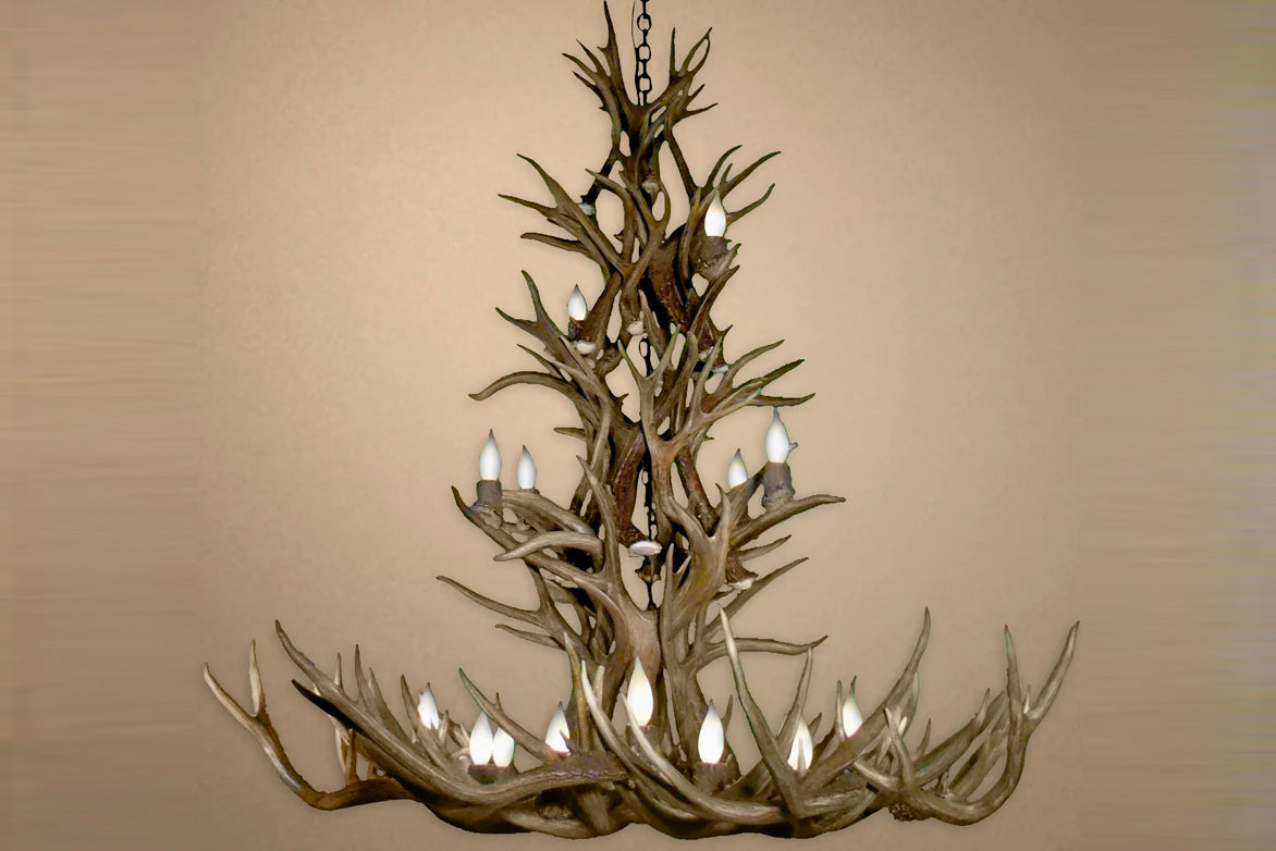 Antler Chandelier - 16 Light XL Mule (50"W x 51"H)
