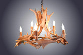 Antler Chandelier - 6 Light Fallow Ring