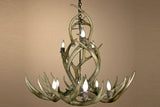 Antler Chandelier - 9 Light L Mule (35"W x 32"H)