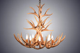 Antler Chandelier 8 Light Tall Mule Deer