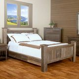 Barn Wood Bedroom Set in Clear Coat Finish