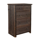 Barn Wood 5 Drawer Dresser