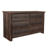 Barn Wood Large 6 Drawer Dresser