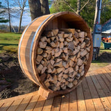 Cedar Barrel Wood Storage