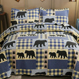 Black Bear Plaid Quilt