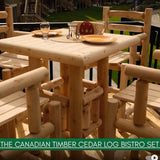 Square Log Pub Table