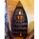 Canoe Wine Rack Shown in Swiss Chocolate Finish