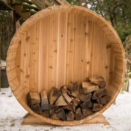 Cedar Barrel Wood Storage perfect with sauna