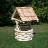 Cedar Log Wishing Well
