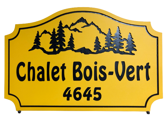 Mountains sign