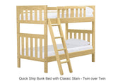 Twin over twin bunk bed