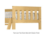 Quick Ship Bunk Bed Twin over Twin - Classic
