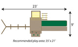 Dreamscape Swing Set 2 Recommended Play Area
