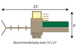 Dreamscape Swing Set 2 Recommended Play Area