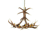 Faux Elk 6 Antler Chandelier