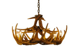 Faux Whitetail Deer 12 Antler Chandelier