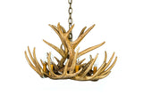 Faux Whitetail Deer 9 Antler Cascade Chandelier
