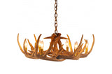 Faux Whitetail Deer 9 Antler Chandelier