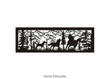Chalet Log Bed Horse insert