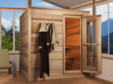 Indoor Red Cedar Cabin Sauna