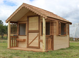 Jordan Cottage Playhouse with Front Porch Unfinished