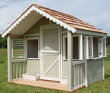 Jordan Cottage Playhouse with Front Porch painted Two-Tone