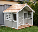 Jordan Cottage Playhouse with Front Porch in the Backyard