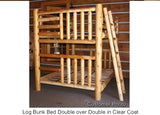 Log Bunk Bed