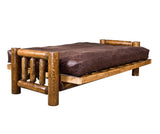 Log Futon with Optional Mattress open
