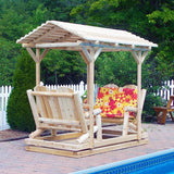 Log Glider with roof is awesome