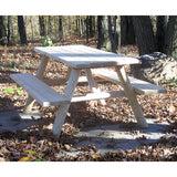 Log Picnic Table