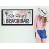 Bar sign with storage