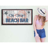 Bar sign with storage