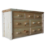 Mountain Lodge Large 7 Drawer Log Dresser - Unfinished