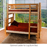 Rustic Log Bunk Bed for kids