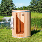 Outdoor Rainbow Cedar Barrel Shower
