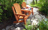 Muskoka Log Gossip Bench stained
