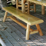 Outdoor Log Bench is great for outdoors
