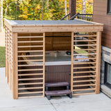 Pure Cube Clear Cedar Chapleau Gazebo