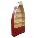 Red Canoe Bookcase with Drawers