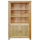 Rocky Valley 2 Door Log Bookcase