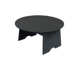 Modern 32" Round Coffee Table Black