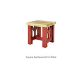 Square Beetlewood End Table