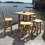 Square Log Pub Table