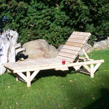 Standard Log Chaise Lounge great for the backyard