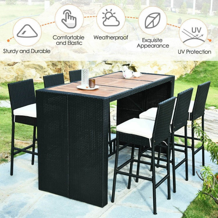 high table dining set outdoor