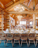 Dining hall deer chandelier