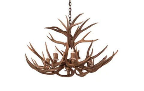 Real Ethically Sourced Antler Chandeliers and Fixtures