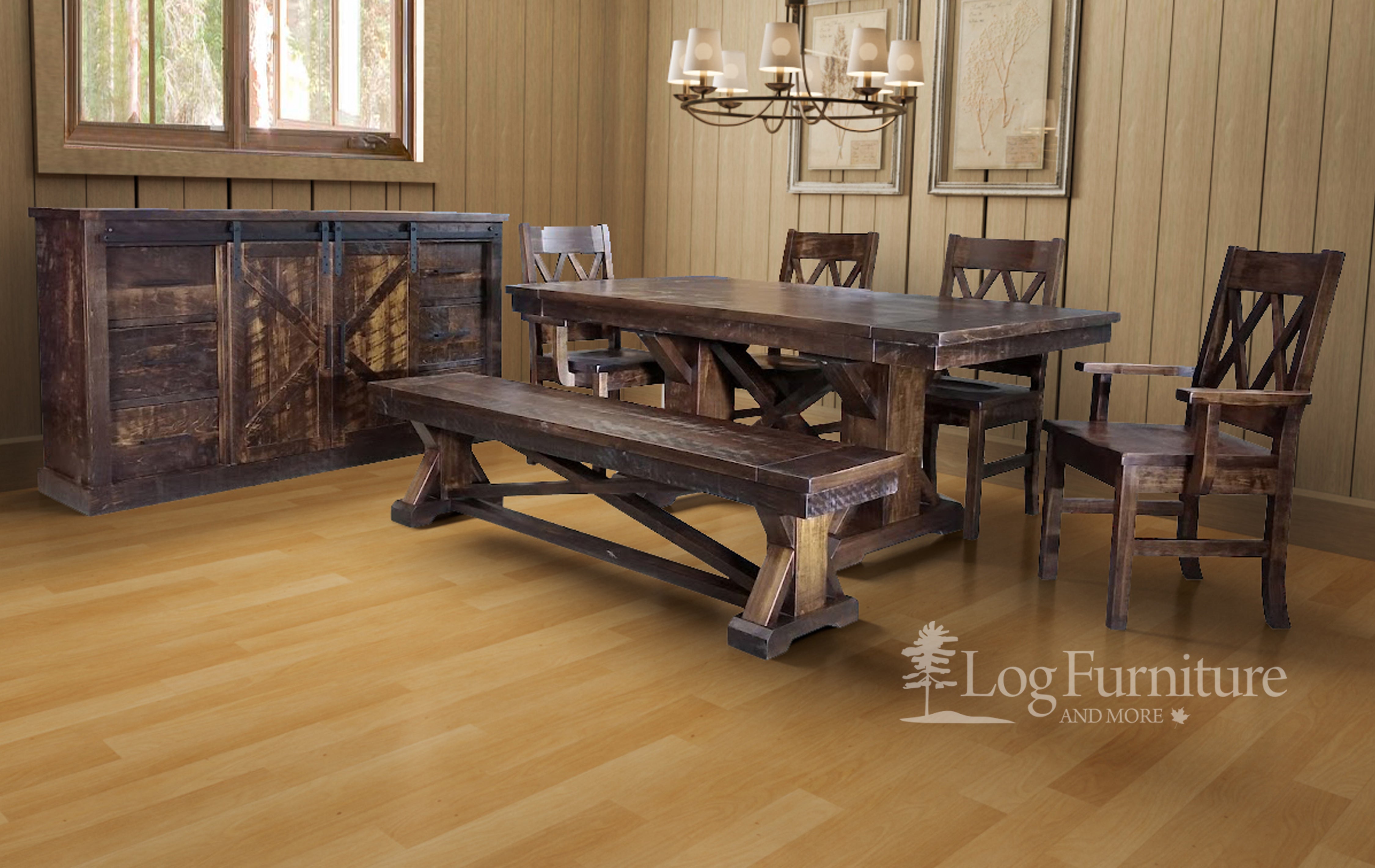 Bonanza Dining Room tagged "dining chairs" Log Furniture and More