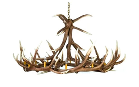 Faux Antler Chandeliers and Other Fixtures